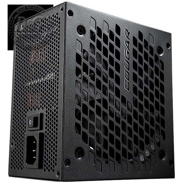 COUGAR GEC 650, 650W, 80 Plus Gold, Strong Safeguards : OCP, OPP, OVP, UVP, SCP & OTP, 120mm Fan, Black Cables, Dimension: 140x150x86(mm)