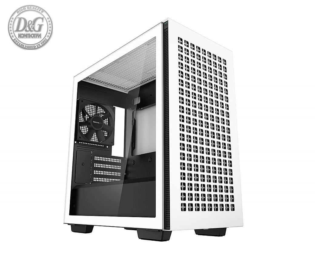 DeepCool кутия Case mATX - CH370 WH