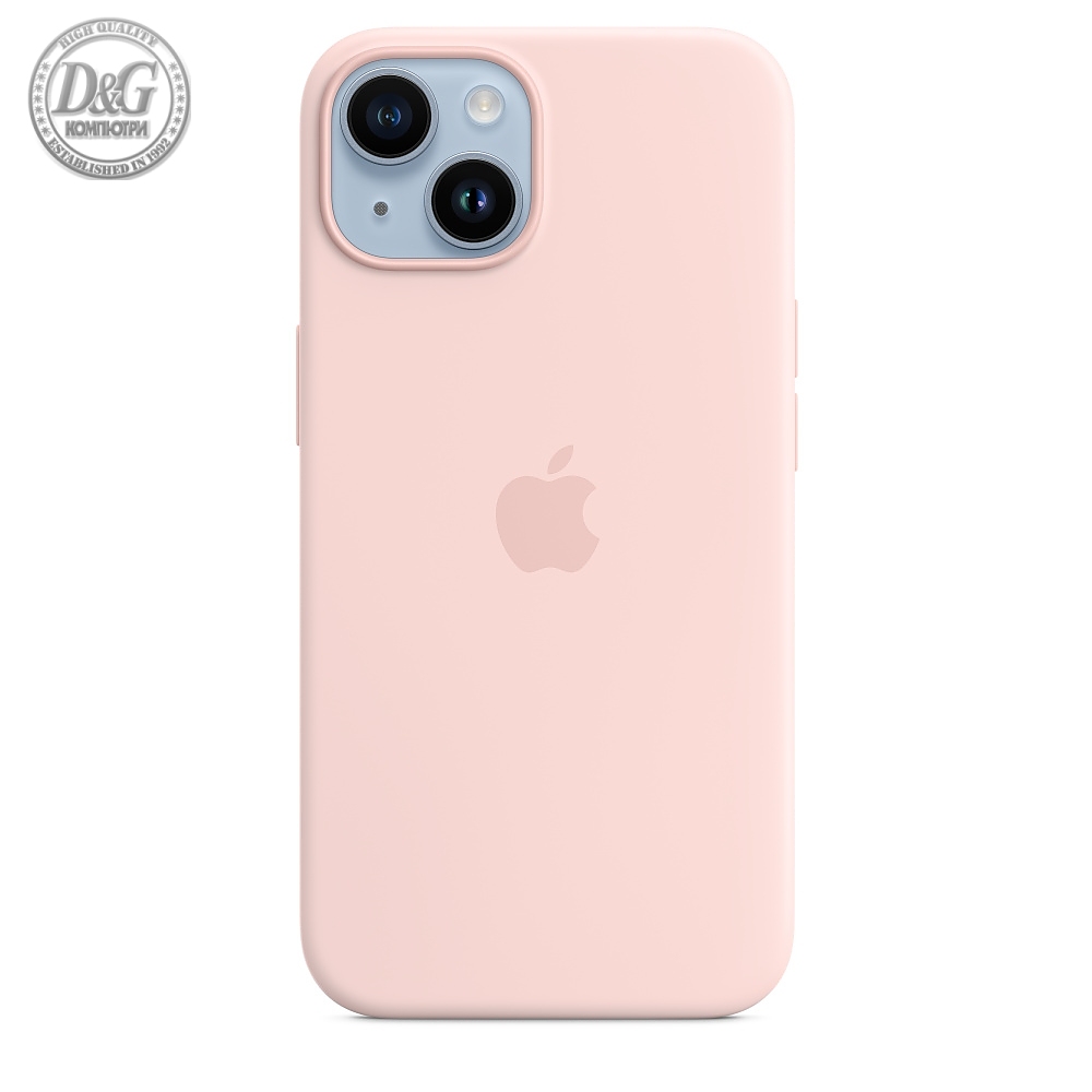 Apple iPhone 14 Silicone Case with MagSafe - Chalk Pink