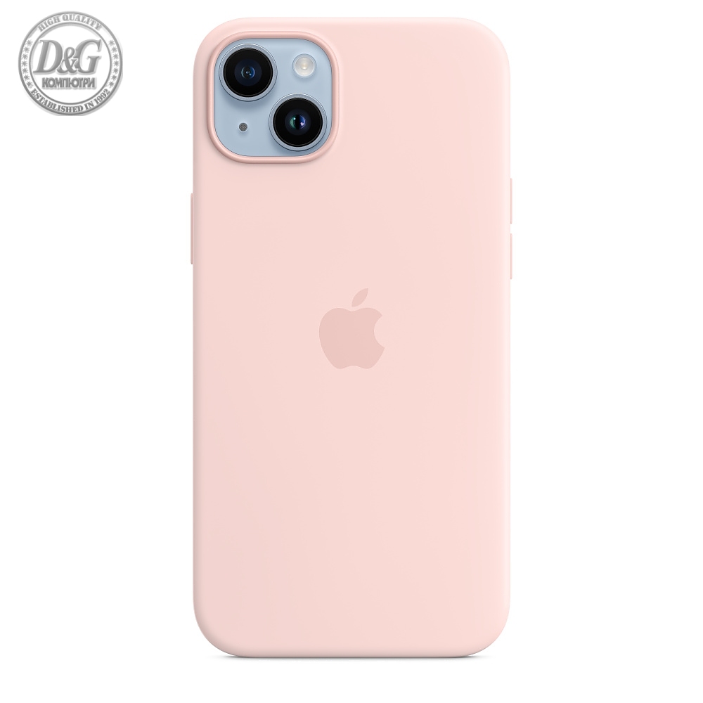 Apple iPhone 14 Plus Silicone Case with MagSafe - Chalk Pink