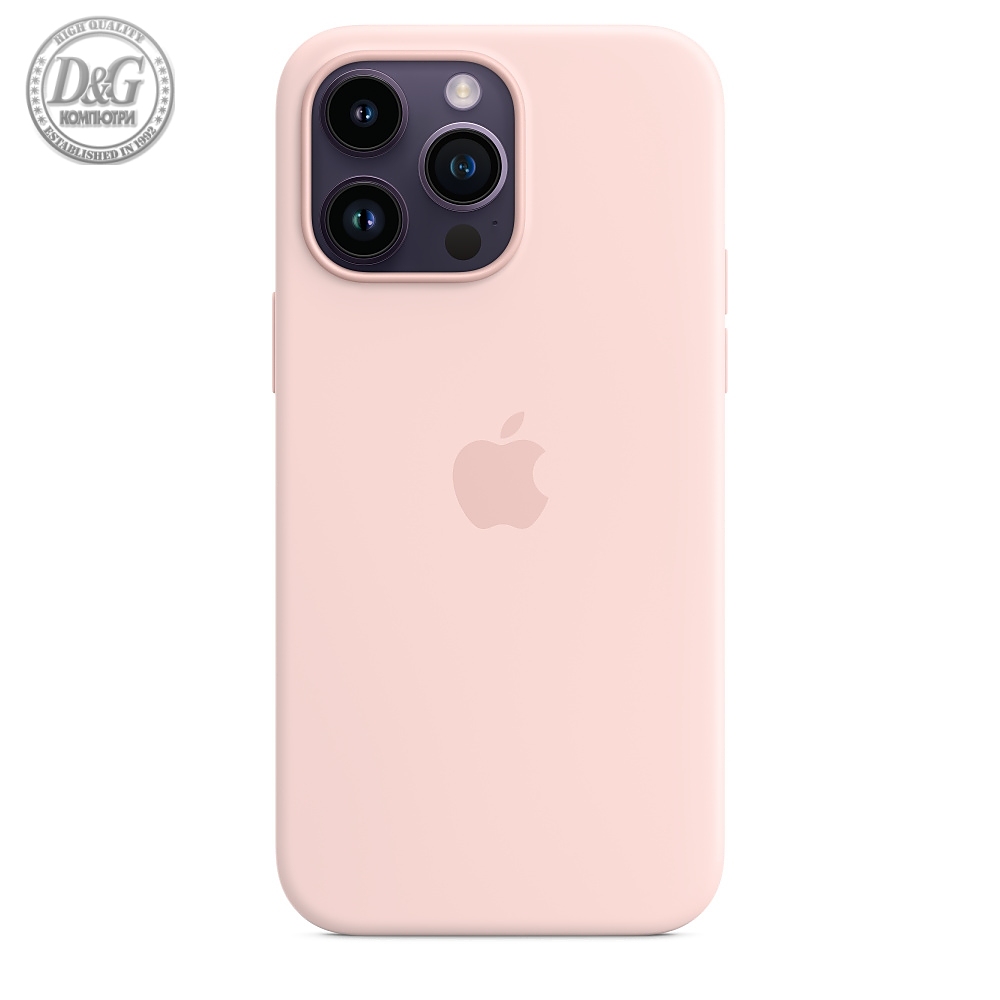 Apple iPhone 14 Pro Max Silicone Case with MagSafe - Chalk Pink