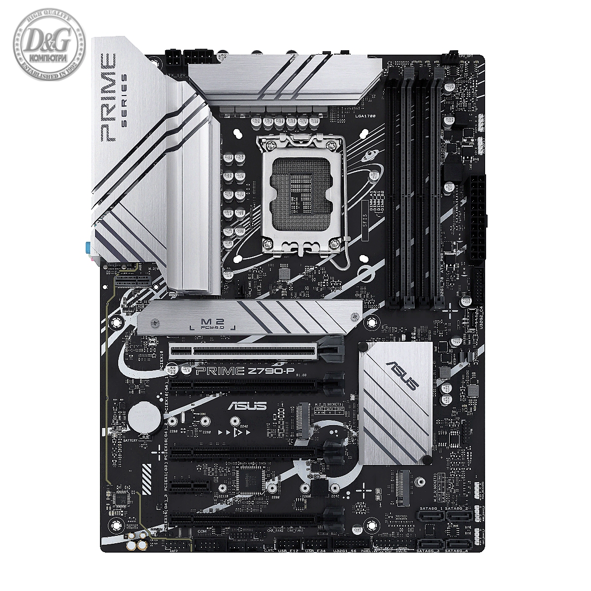 Дънна платка ASUS PRIME Z790-P, LGA 1700, ATX, DDR4, PCIe 5.0, Aura Sync RGB