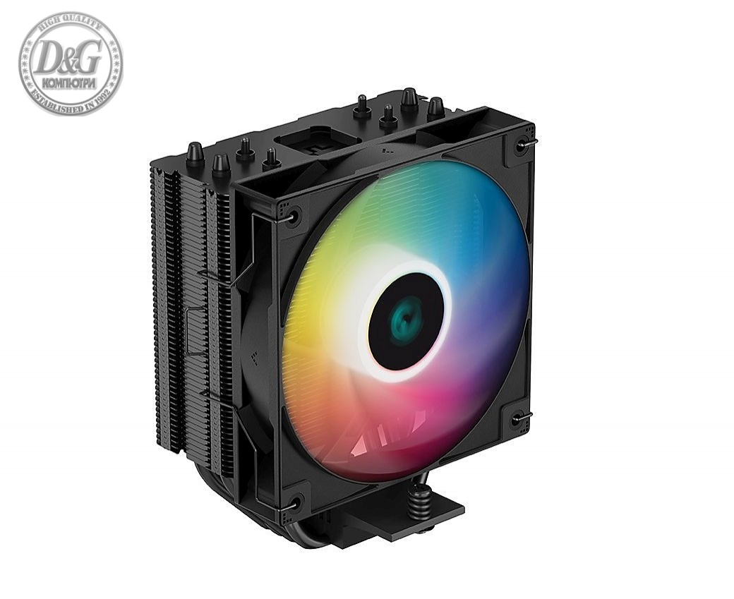 DeepCool охладител CPU Cooler AG400 BK - Addressable RGB - LGA1700/AM5