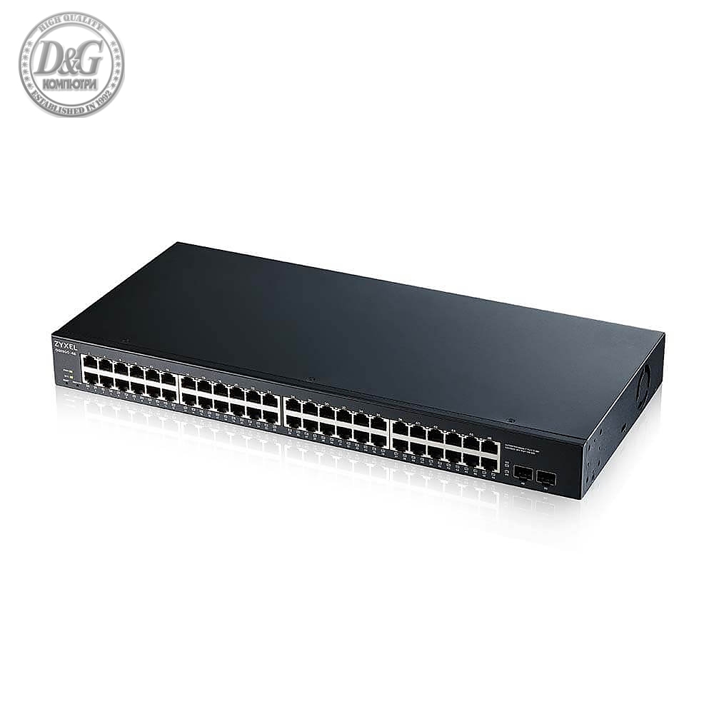 ZyXEL GS1900-48 v2, 48-port GbE L2 Smart Switch, rackmount