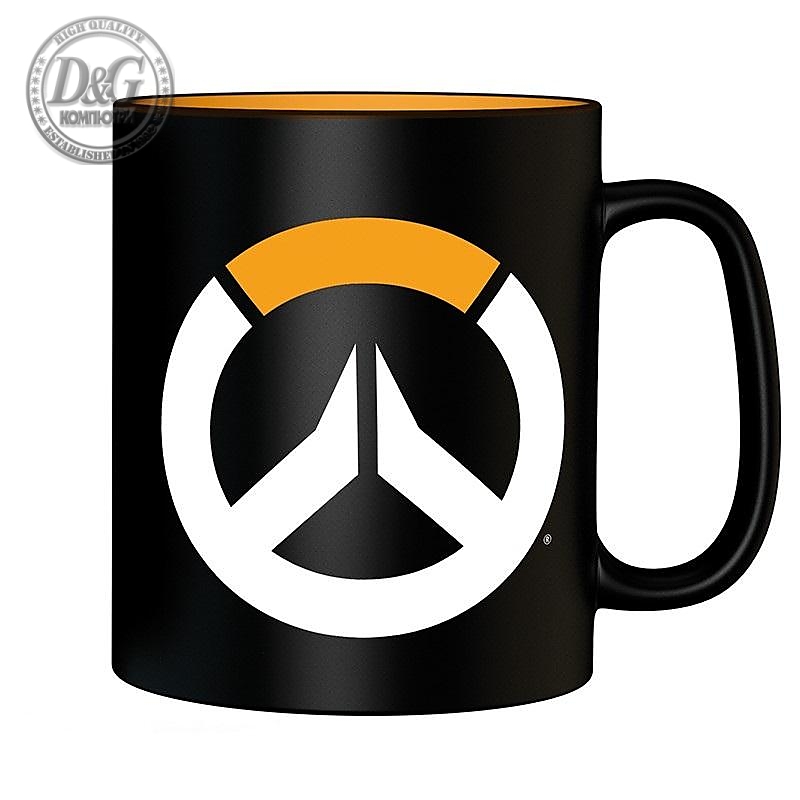 Чаша ABYSTYLE OVERWATCH Logo, King size, Черен