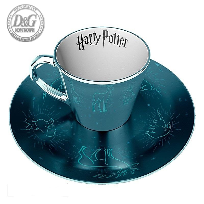 Комплект ABYSTYLE HARRY POTTER Mirror mug &amp; plate set Patronus, Чаша, Подложка