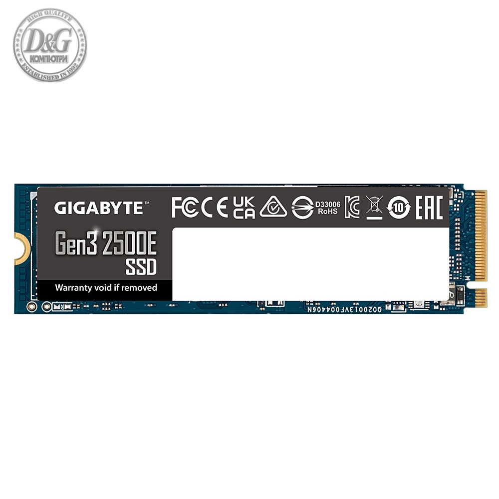 Solid State Drive (SSD) Gigabyte Gen3 2500E, 1TB, NVMe, M.2