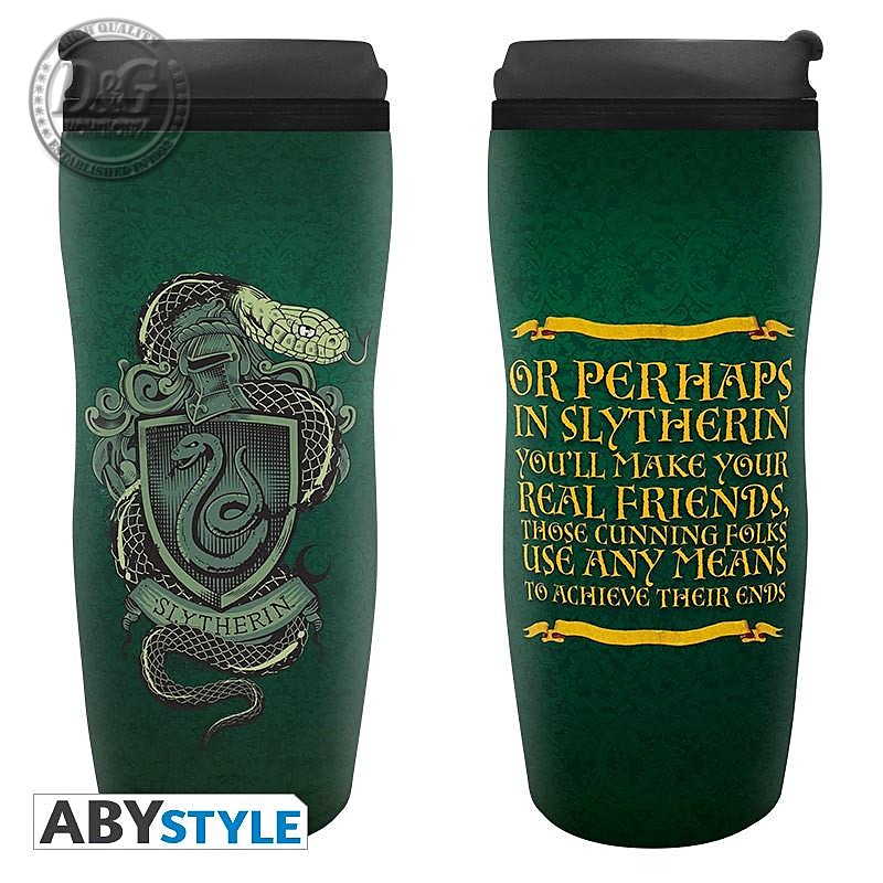 Термо чаша ABYSTYLE HARRY POTTER Travel Mug Slytherin, Зелен