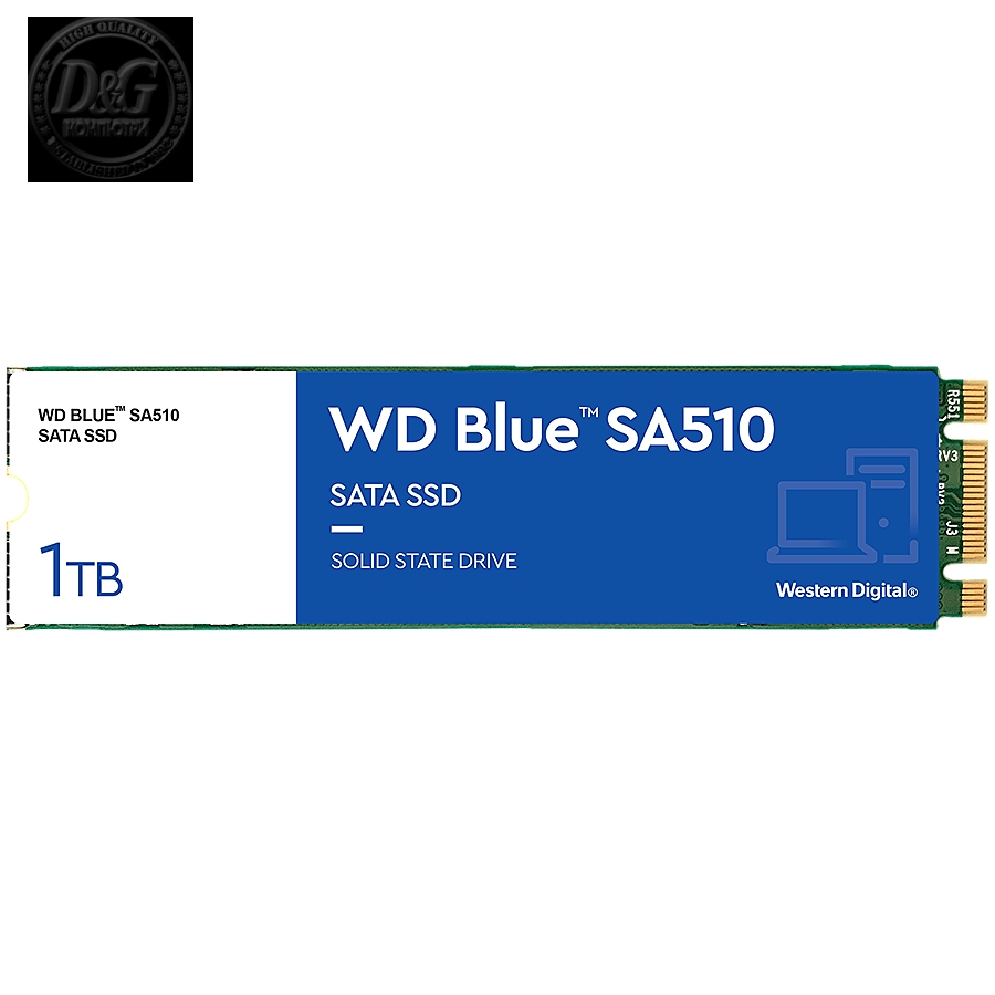 SSD WD Blue (M.2, 1TB, SATA 6Gb/s)