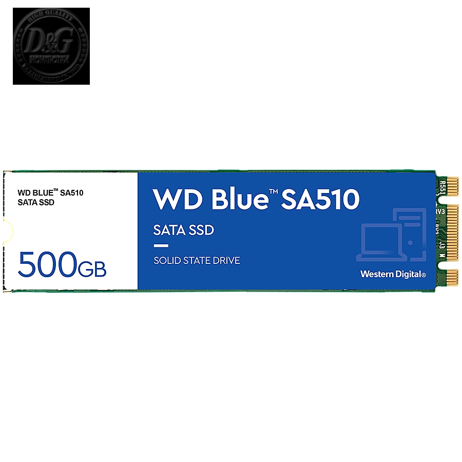 SSD WD Blue (M.2, 500GB, SATA 6Gb/s)