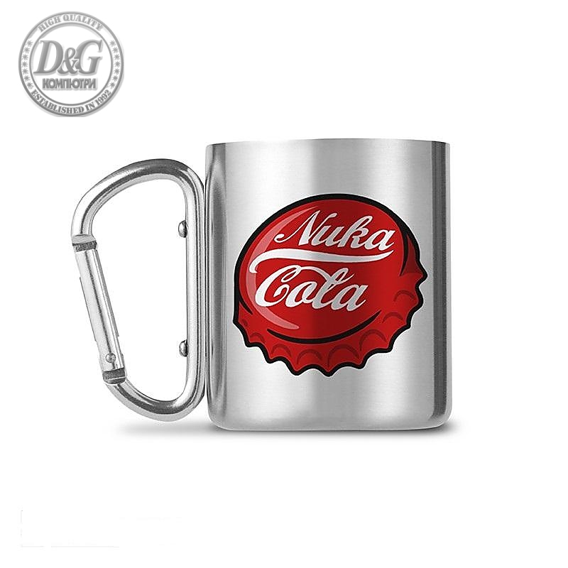 Чаши ABYSTYLE FALLOUT Mug Carabiner Nuka Cola, Метална, Сребрист