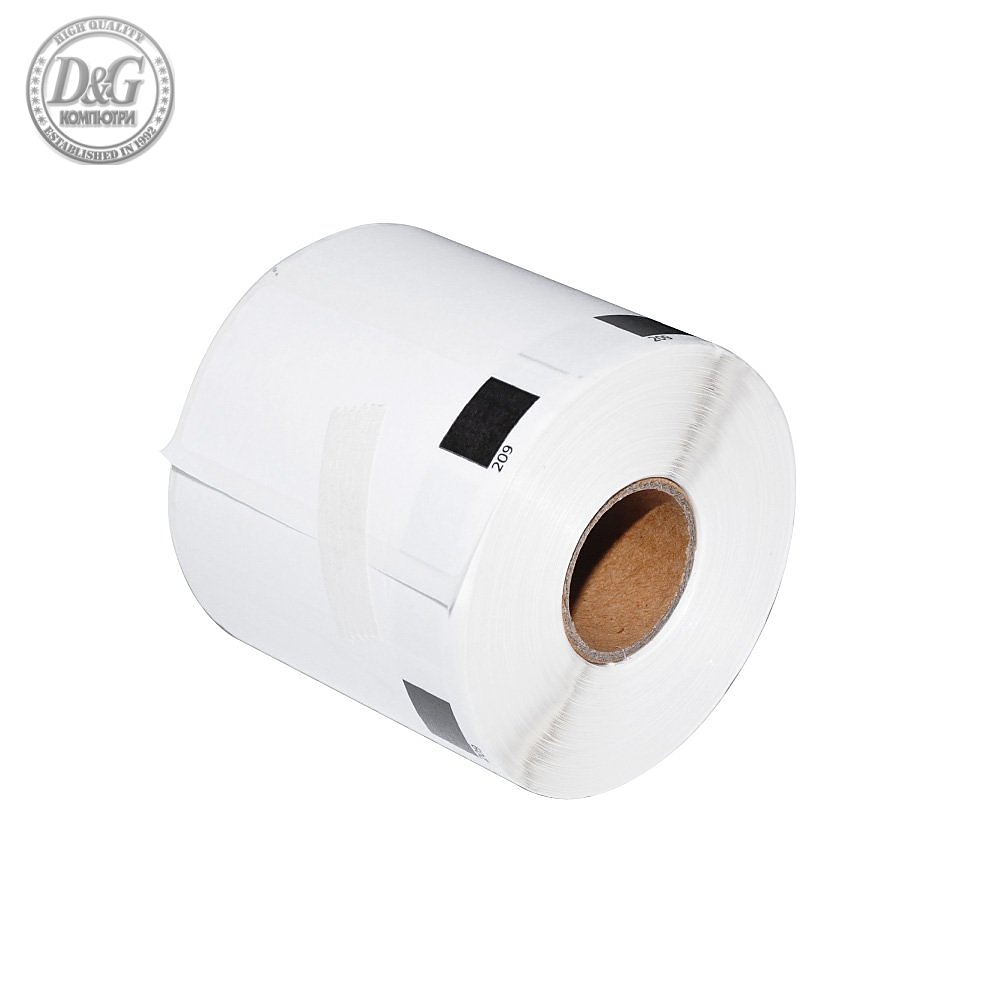 Makki съвместими етикети Brother DK-11209 ROLL ONLY - Small Address Paper Labels, 29mmx62mm, 800 labels per roll, Black on White - MK-DK-11209-RO