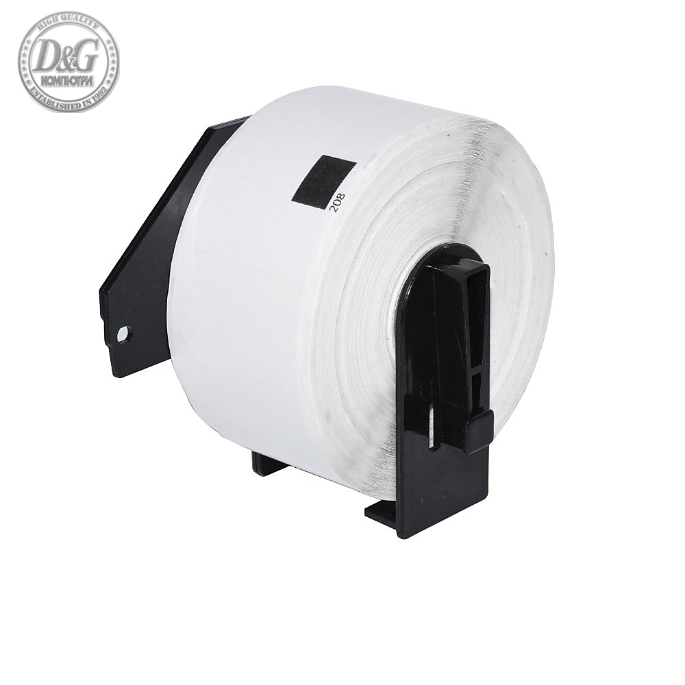Makki съвместими етикети Brother DK-11208 - Large Address Paper Labels, 38mmx90mm, 400 labels per roll, Black on White - MK-DK-11208