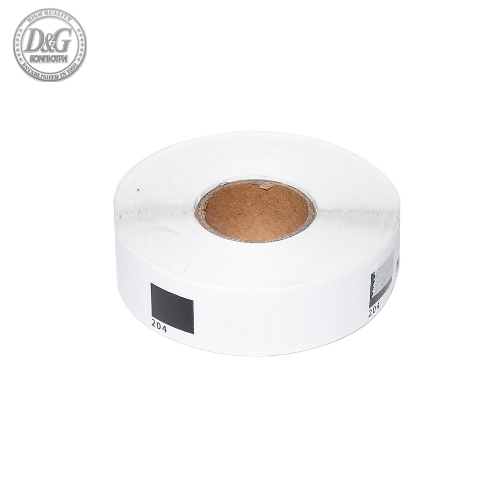 Makki съвместими етикети Brother DK-11204 ROLL ONLY - Multi Purpose Labels, 17mmx54mm, 400 labels per roll, Black on White - MK-DK-11204-RO