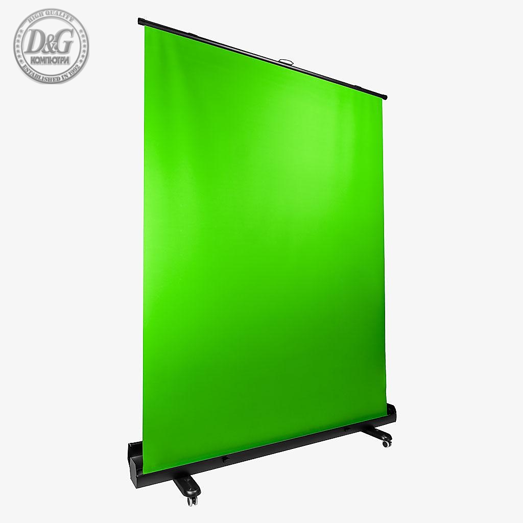 Зелен Екран Streamplify Screen Lift Green Screen, 200x150cm