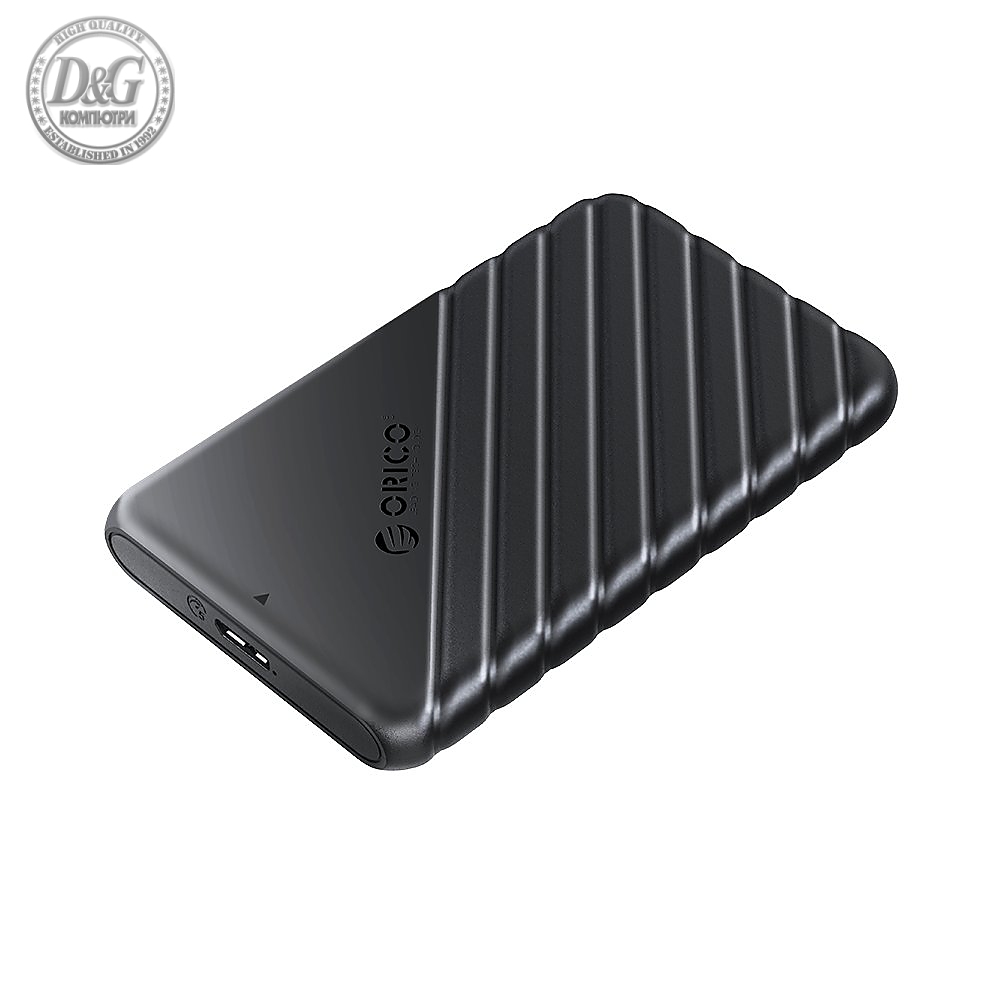 Orico кутия за диск Storage - Case - 2.5 inch USB3.0 - 25PW1-U3-BK