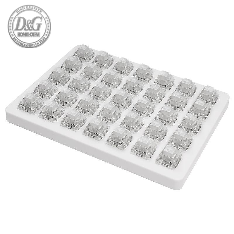 Суичове за механична клавиатура Keychron Kailh Box White, Switch Set 35 броя