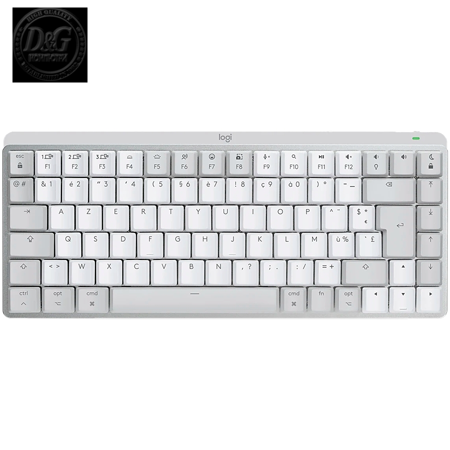 LOGITECH MX Mechanical Mini for Mac Minimalist Wireless Illuminated Keyboard  - PALE GREY - US INT'L - 2.4GHZ/BT - EMEA - TACTILE