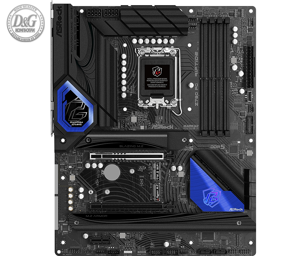 Дънна платка ASROCK Z790 PG RIPTIDE, LGA 1700, DDR5, PCIe 5.0