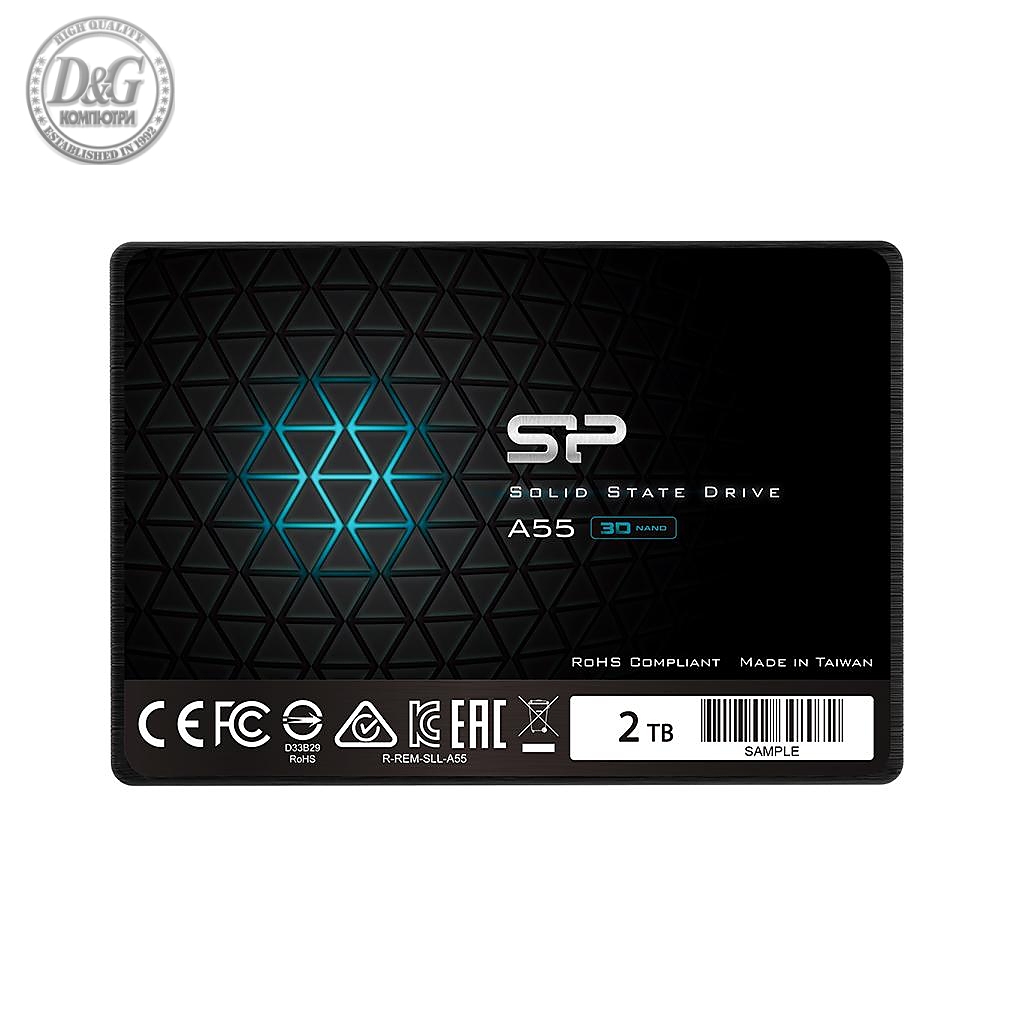 Solid State Drive (SSD) SILICON POWER A55, 2.5&quot;, 2 TB, SATA3 3D NAND flash