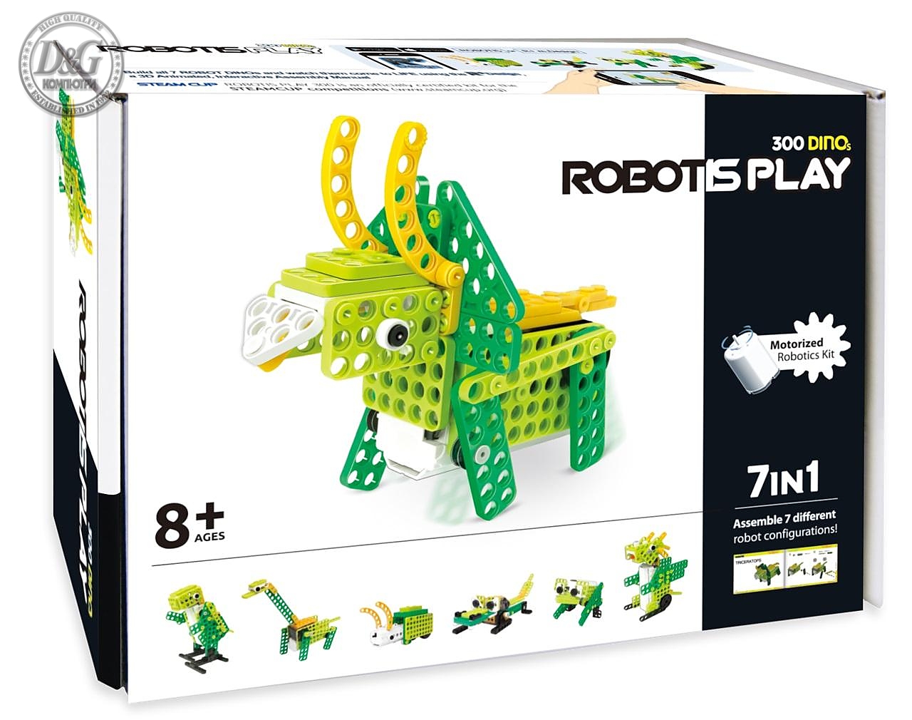 Комплект за роботика Robotis PLAY 300 DINOs