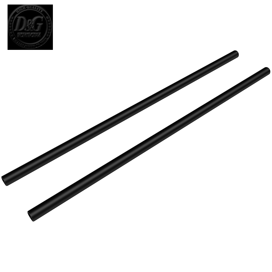 EK-Loop Metal Tube 16mm 0.5m - Black (2pcs)