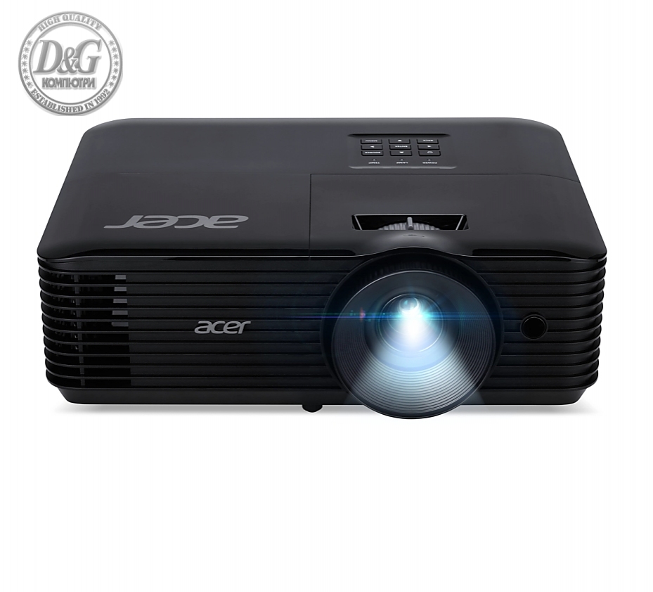 Acer Projector X1228i, DLP, XGA (1024x768), 4800 ANSI Lm, 20 000:1, 3D, Auto keystone, HDMI, WiFi, VGA in, USB, RCA, RS232, Audio in/out, DC Out (5V/1A), 3W Speaker, 2.7kg, Black