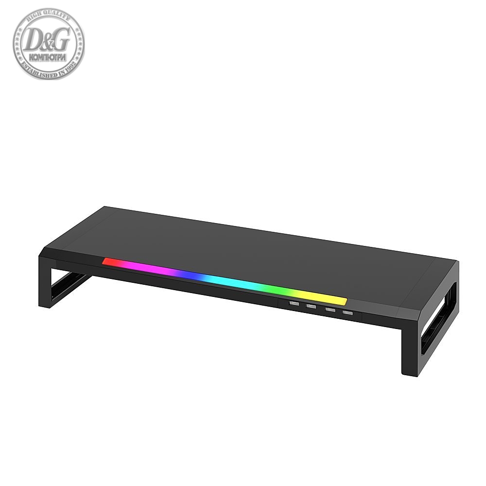 Marvo Стойка за монитор Monitor stand DZ-01 - USB Hub 4 port, RGB