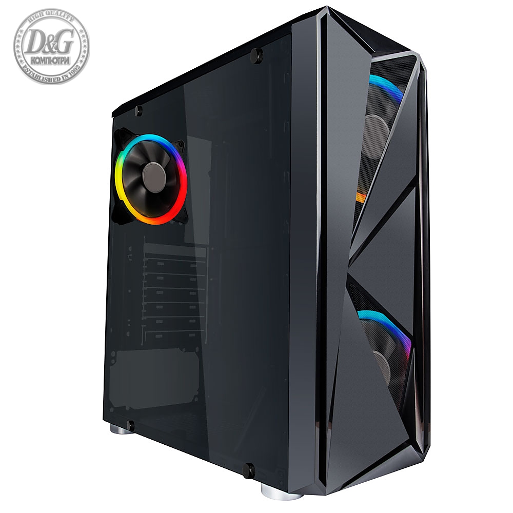 1stPlayer компютърна кутия Gaming Case ATX - F4 RGB - 3 Fans included