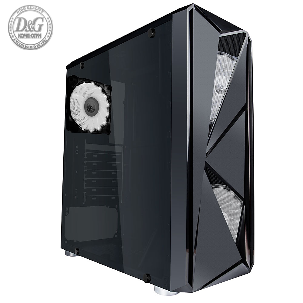 1stPlayer компютърна кутия Gaming Case ATX - F4 WHITE - 3 Fans included