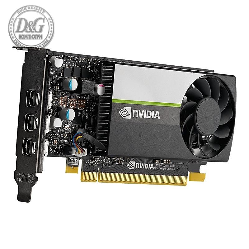 Видео карта PNY NVIDIA Quadro T400, 4GB, GDDR6, 64 bit, mini DisplayPort