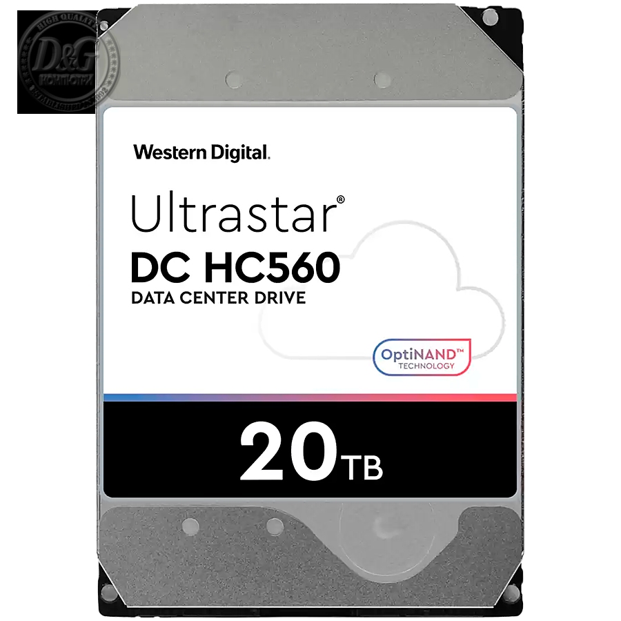 HDD Server WD/HGST ULTRASTAR DC HC560 (3.5’’, 20TB, 512MB, 7200 RPM, SATA 6Gb/s, 512E SE NP3), SKU: 0F38755