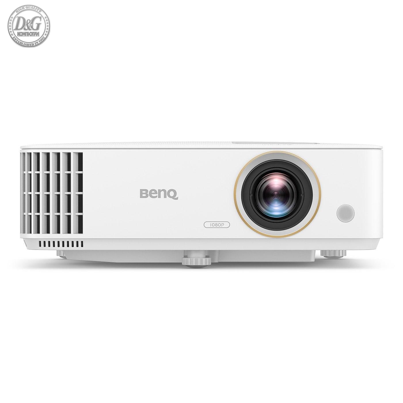 Видеопроектор BenQ TH685i, DLP, 1080p, 3500 ANSI, 10 000:1, Rec.709 (95%), HDR10, CinemaMaster Audio+2, Android TV, Gaming, Smart, Бял