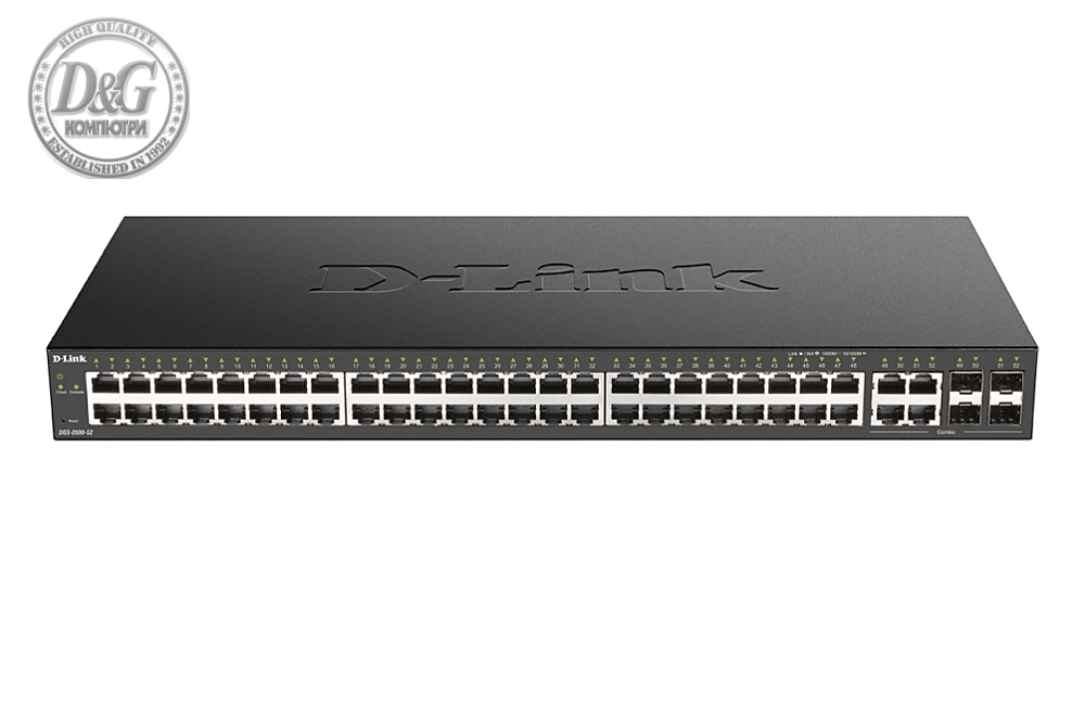 D-Link 48-port Gigabit Managed Switch + 4 Combo 1000BaseT/SFP