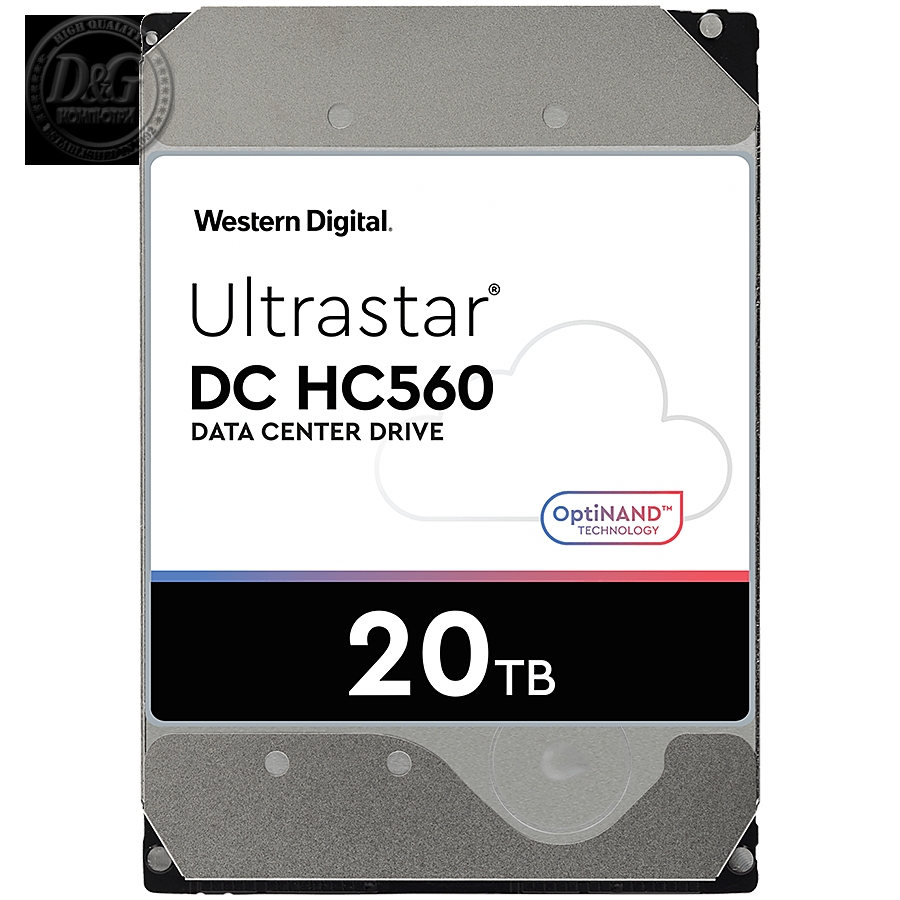 HDD Server WD/HGST ULTRASTAR DC HC560 (3.5’’, 20TB, 512MB, 7200 RPM, SATA 6Gb/s, 512E SE NP3), SKU: 0F38785