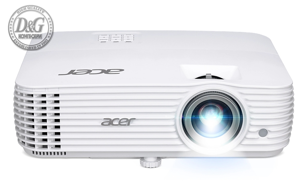 Acer Projector P1557Ki DLP, FHD (1920x1080), 4800 ANSI LUMENS, 10000:1, 2xHDMI 3D, Wireless dongle included, Audio in/out, USB type A (5V/1A), RS-232, Bluelight Shield, LumiSense, Built-in 10W Speaker, 2.9kg, White