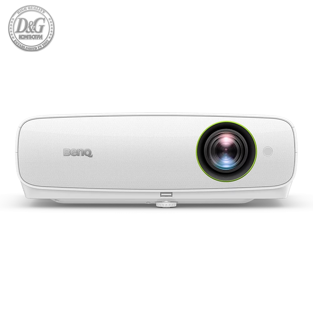 BenQ EH620 DLP 1080P, 16:9,3400lm, WindowsSmartMeetingRoom Proj. 1.3X, Thr.Ratio 1.13-1.47, HDMIx2(1 for wireless dongle), Wireless projection(Miracast,Airplay,GoogleCast,BenQ InstaShare screen casting), Dual Band WiFi, BT4.0, up to 15000hrs,5Wx2Sp,White