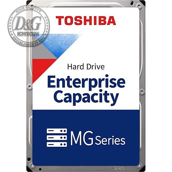 Хард диск Toshiba MG Enterprise, 20TB, 512MB, SATA 6.0Gb/s, 7200rpm, MG10ACA20TE