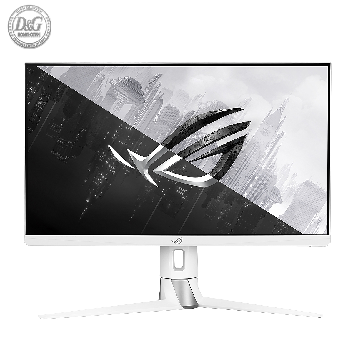 Монитор ASUS ROG Strix XG27AQ-W, HDR, 27&quot;, WQHD (2560 x 1440), Fast IPS, Overclockable 170Hz, 1ms (GTG), Бял