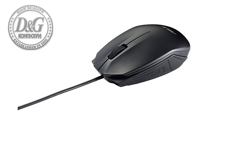 Asus UT280 Wired Optical Mouse, 1000dpi, USB, Black