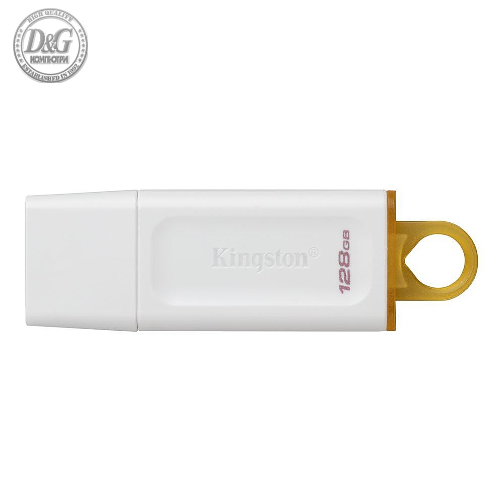 USB памет KINGSTON DataTraveler Exodia, 128GB, USB 3.2 Gen 1, Бял