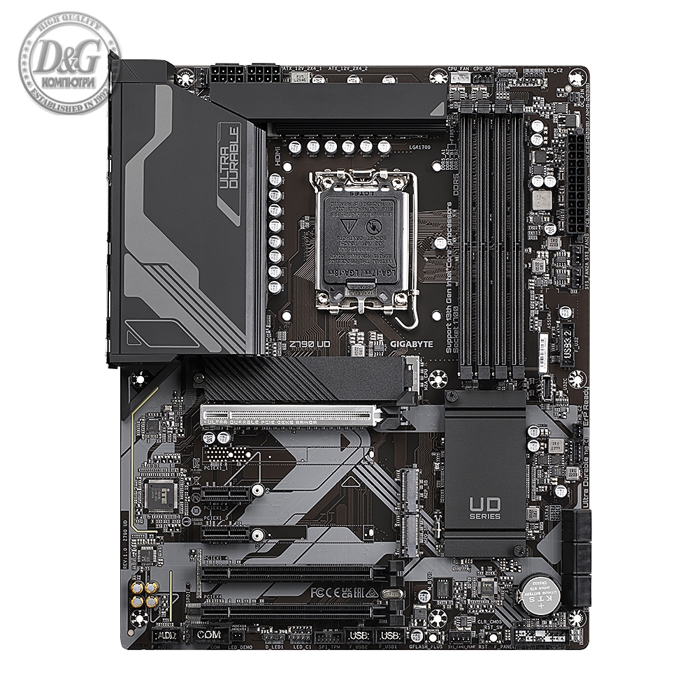 Дънна платка GIGABYTE Z790 UD LGA 1700 DDR5,PCIe 5.0, ATX