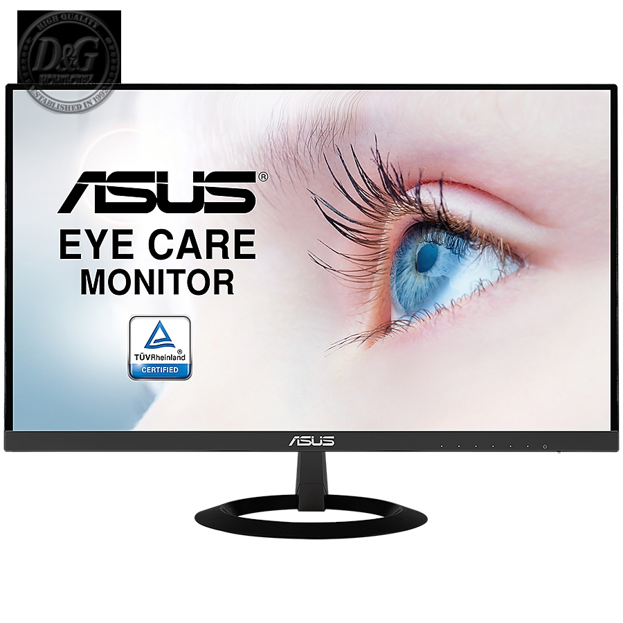 Monitor Asus VZ239HE Eye Care, 23", FHD 1920x1080, 16:9, Non-Glare, LED, IPS, Ultra-slim, 178В°/ 178В°, 250cd/гЋЎ, 1000:1, 5ms, Frameless, 75Hz, HDMI, VGA, Flicker Free, Blue Light Filter