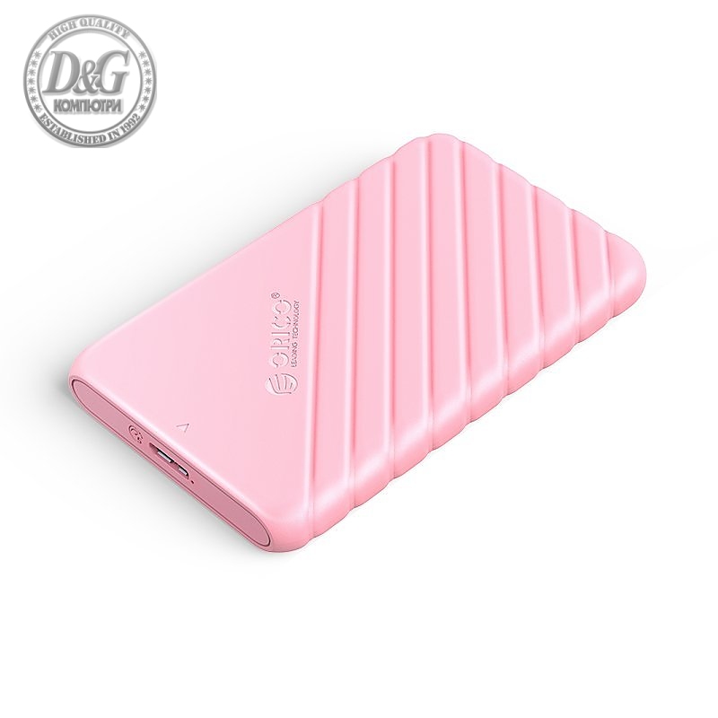 Orico кутия за диск Storage - Case - 2.5 inch USB3.0 PINK - 25PW1-U3-PK