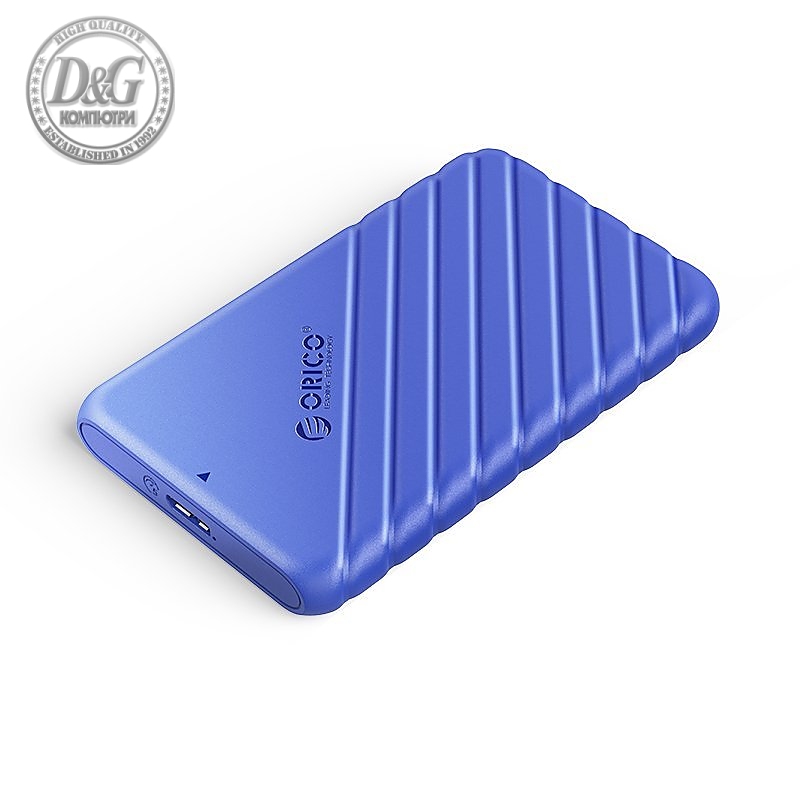 Orico кутия за диск Storage - Case - 2.5 inch USB3.0 BLUE - 25PW1-U3-BL