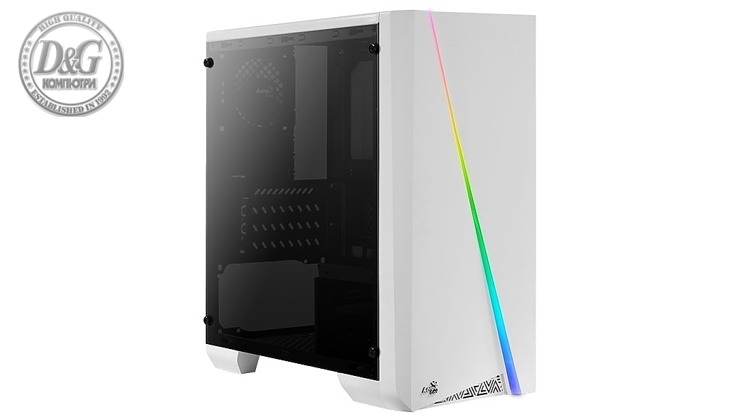 AeroCool кутия Case mATX - Cylon Mini White - RGB - ACCS-PV12012.21