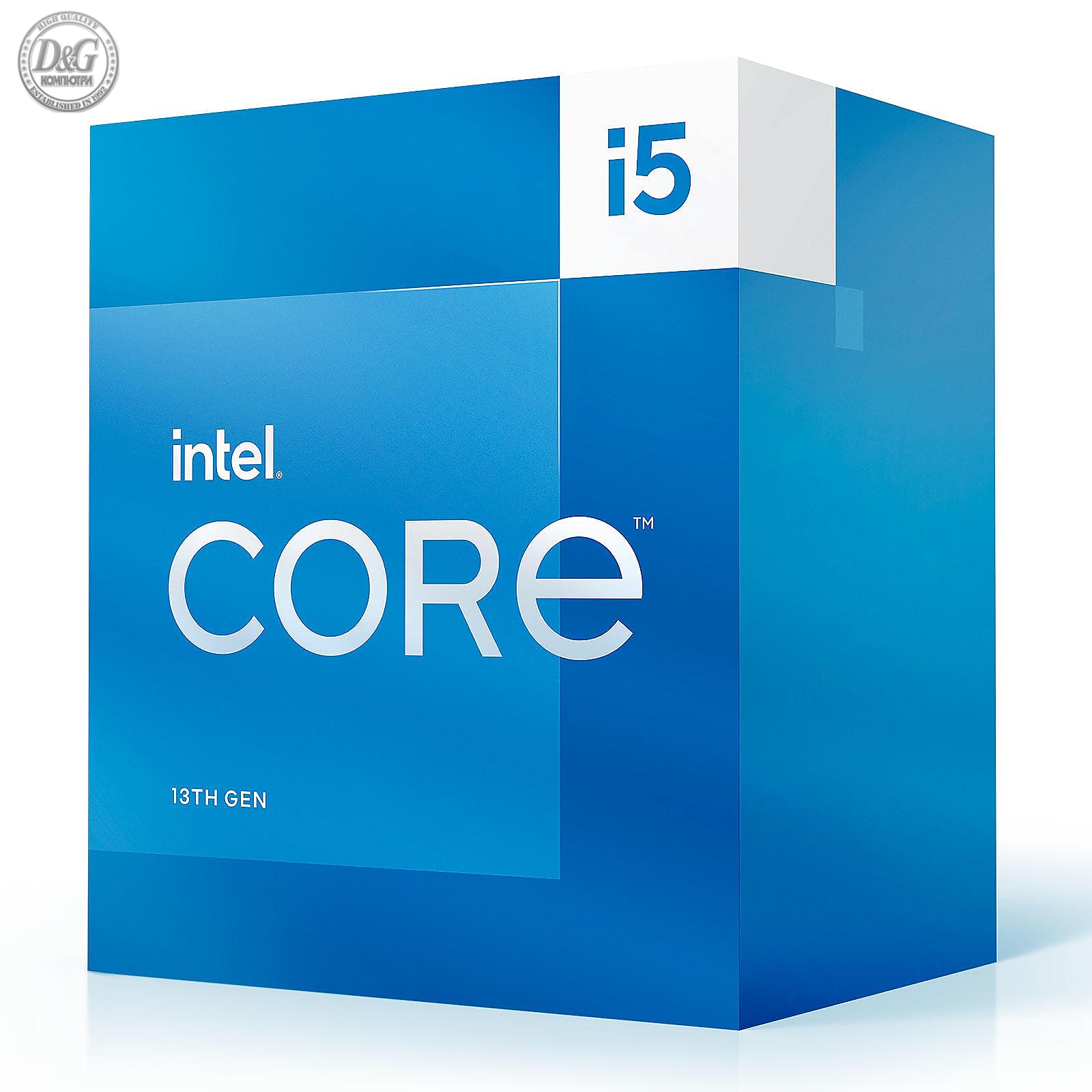 Процесор Intel Alder Lake Core i5-13500, 6P+8E Cores, 20 Threads (2.50 GHz Up to 4.80 GHz, 24 MB, LGA1700), 65W, Intel UHD Graphics 770, BOX