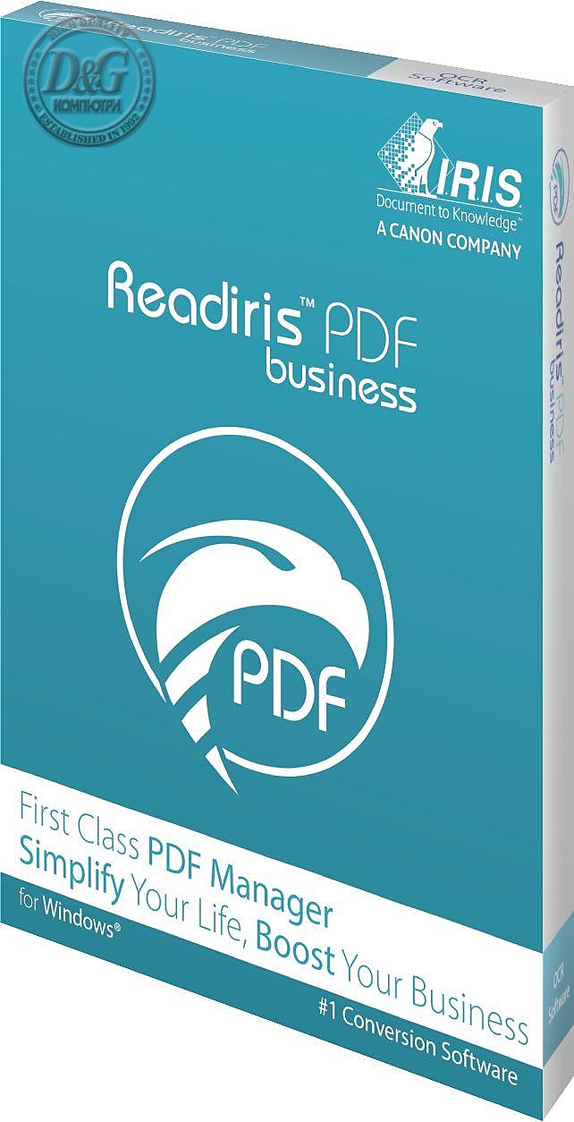 Софтуер Readiris PDF 22 Business 1 Lic WIN - BOX електронен лиценз