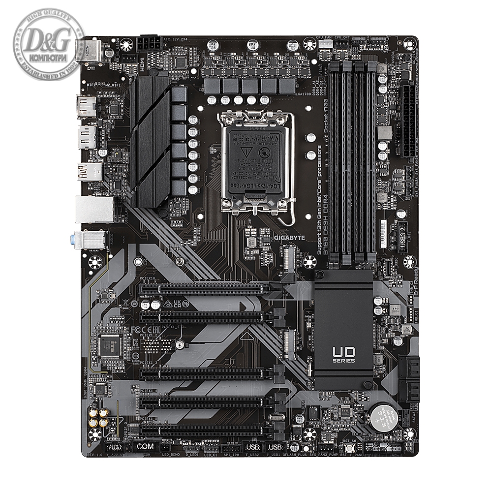 Дънна платка GIGABYTE B760 DS3H, socket 1700, ATX 4xDDR4