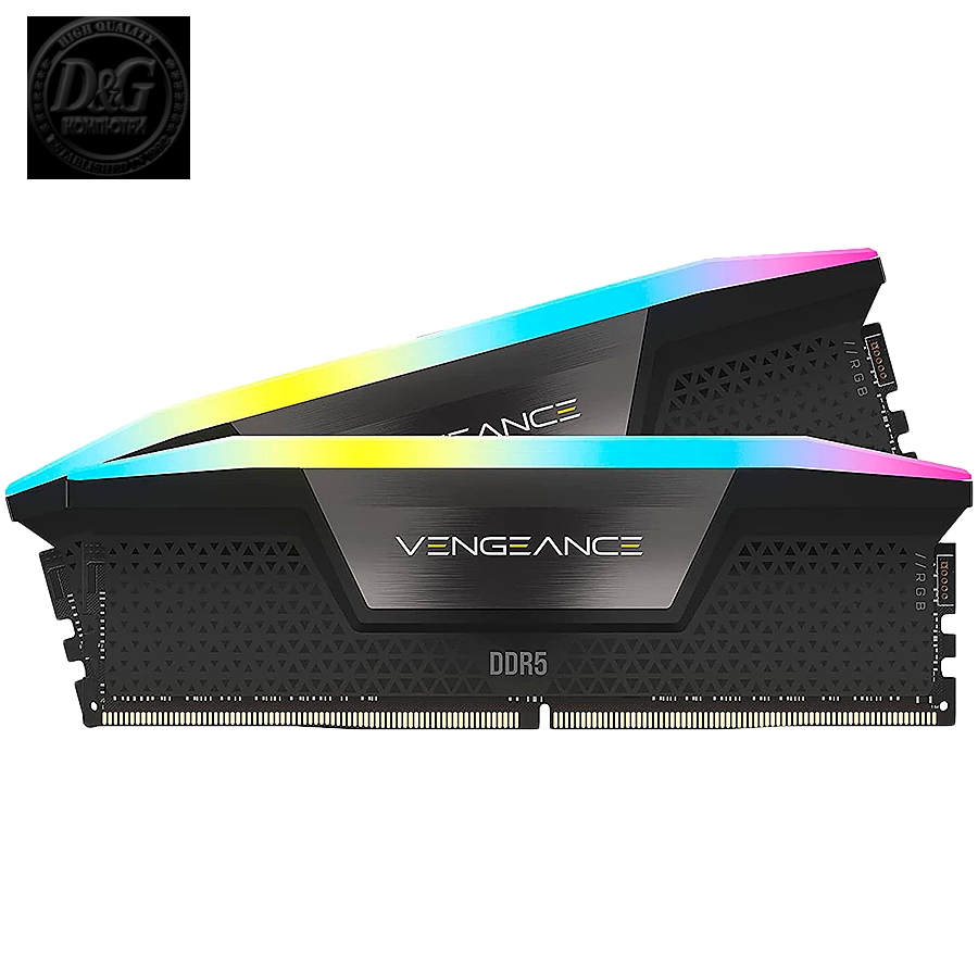 Corsair DDR5 32GB (2x16GB) Vengeance RGB DIMM 6400MHz CL32 black